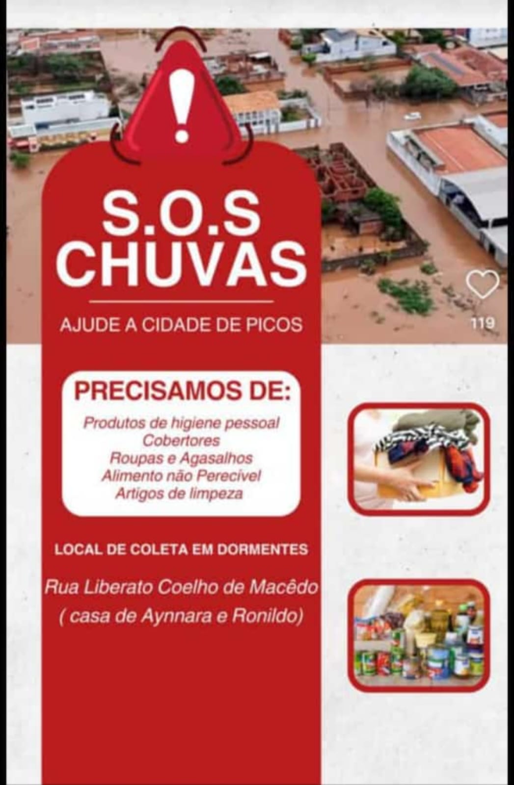 Solidariedade em Dormentes: Ponto de Doação para Vítimas das Chuvas em Picos (PI)