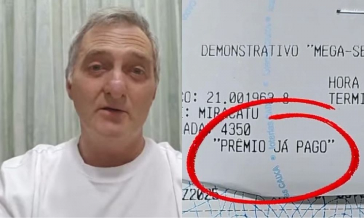 Irmão de Bolsonaro tenta sacar prêmio da Mega da Virada, mas descobre resgate do prêmio.
