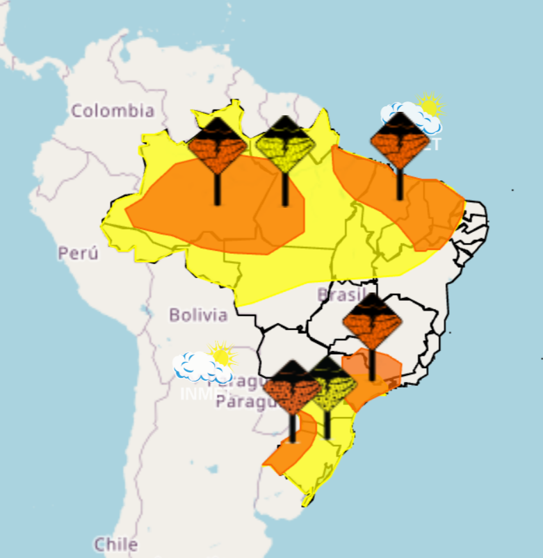 Inmet emite alerta para 31 cidades do Sertão com previsão de chuvas intensas até sexta-feira (20); Dormentes e Afrânio estão na lista.
