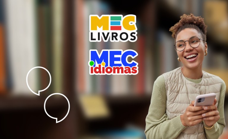 MEC disponibiliza os apps MEC Idiomas e MEC Livros, gratuitos para cursos de idiomas e leitura