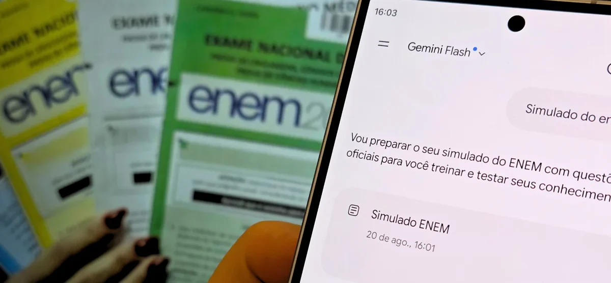 Gemini ganha simulado grátis do Enem; veja como funciona