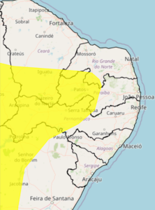 INMET emite alerta amarelo de baixa umidade para Dormentes, Afrânio e outras cidades