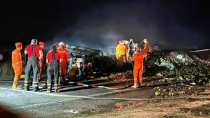 Motorista morre carbonizado após batida entre dois caminhões na BR-316, no Sertão de Pernambuco