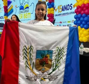 Dormentes na Final: Melissa esta entre os 15 estudantesclassificados dos 41 participantes do concurso ler bem, nesta sexta-feira